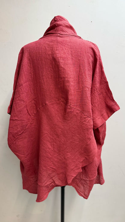 696 poncho en lin
