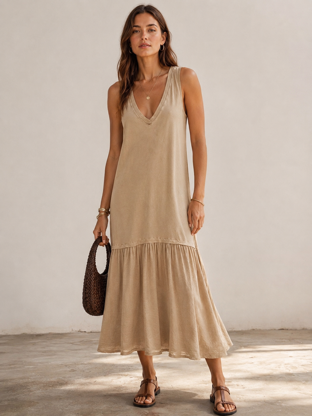 697 robe longue coton