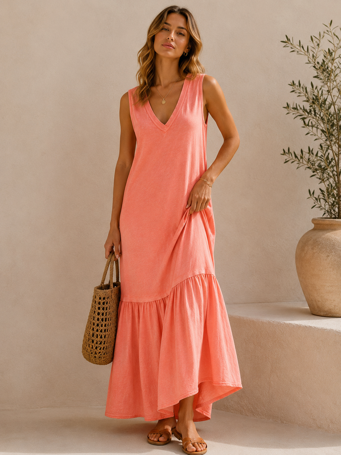 697 robe longue coton