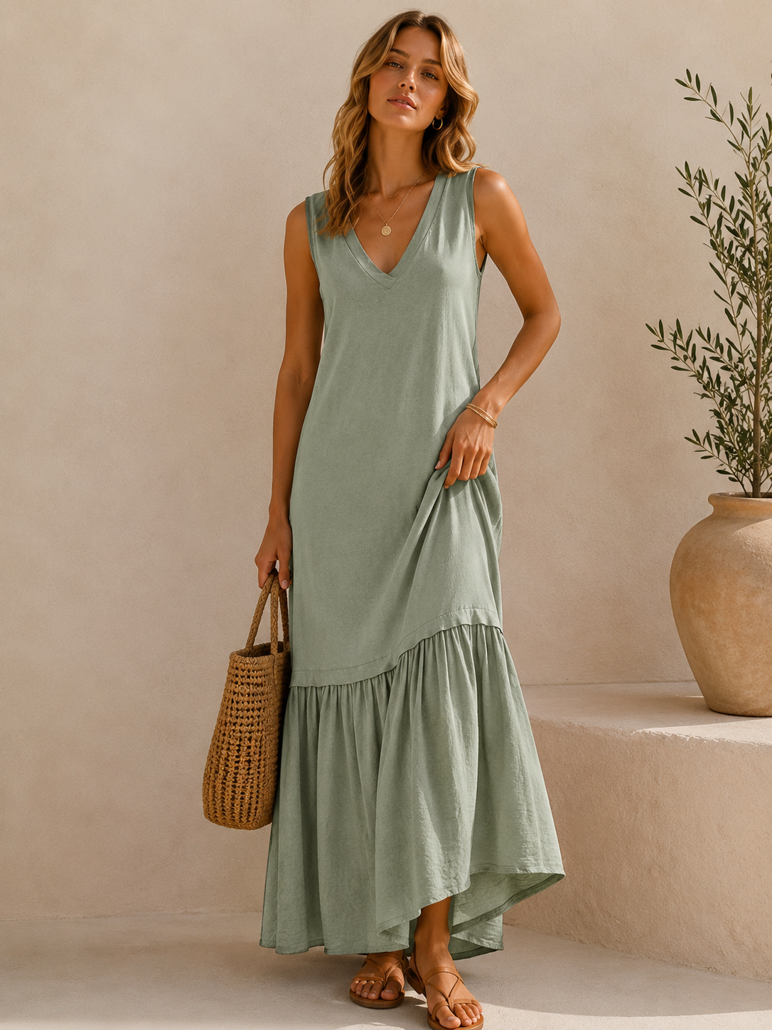 697 robe longue coton