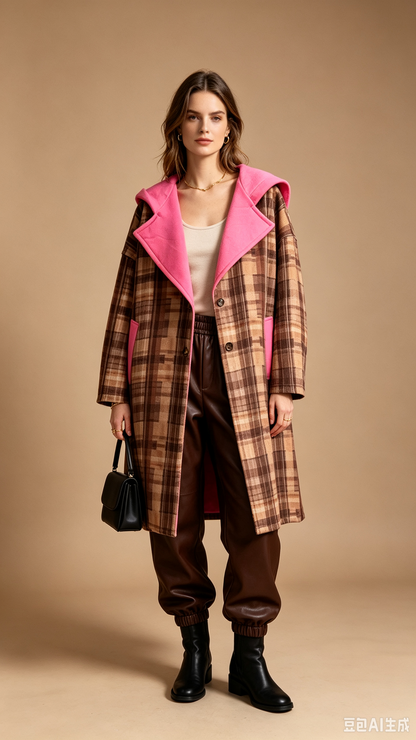 MELBOURNE Manteau bi-matière