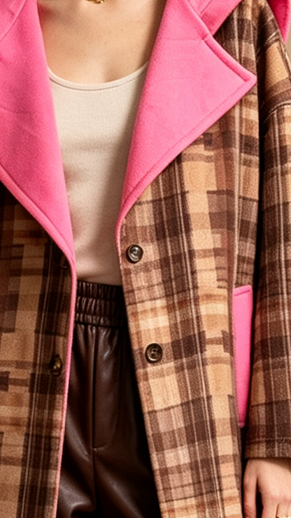MELBOURNE Manteau bi-matière