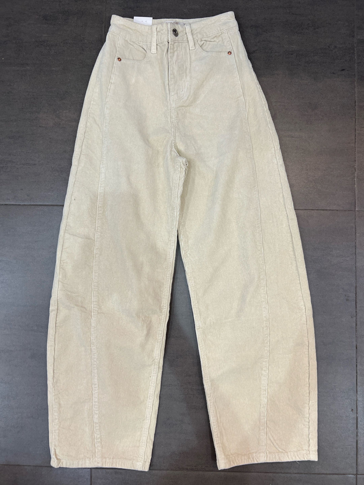 ALASKA Pantalon Barrel en velours