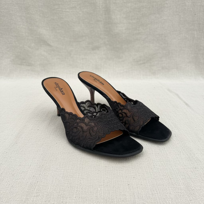 127 ESCARPIN DENTELLE OUVERT