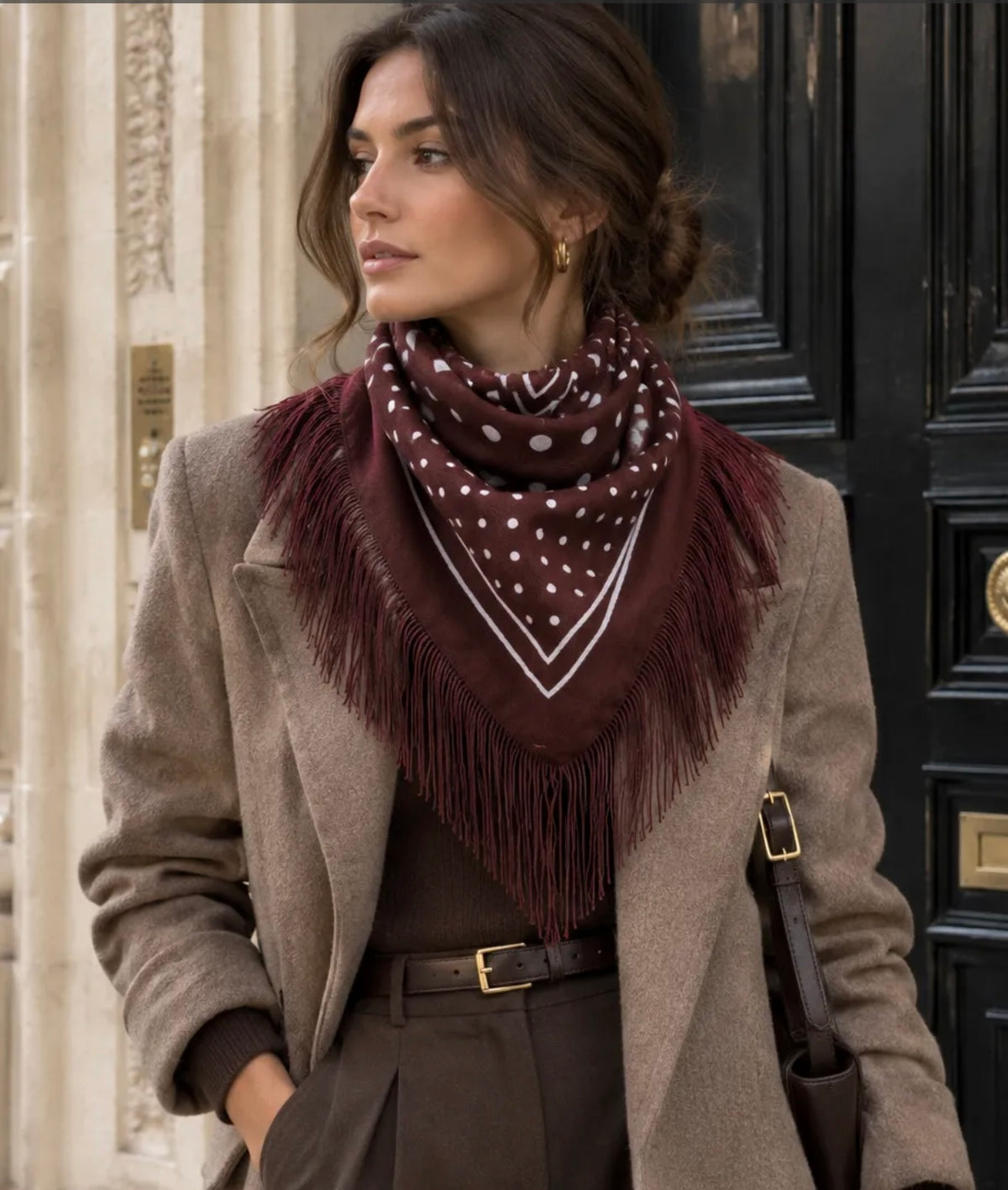 BORGIA Foulard frangé