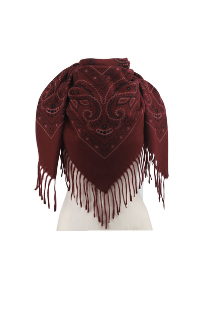 MORINE ECHARPE BANDANA frangée