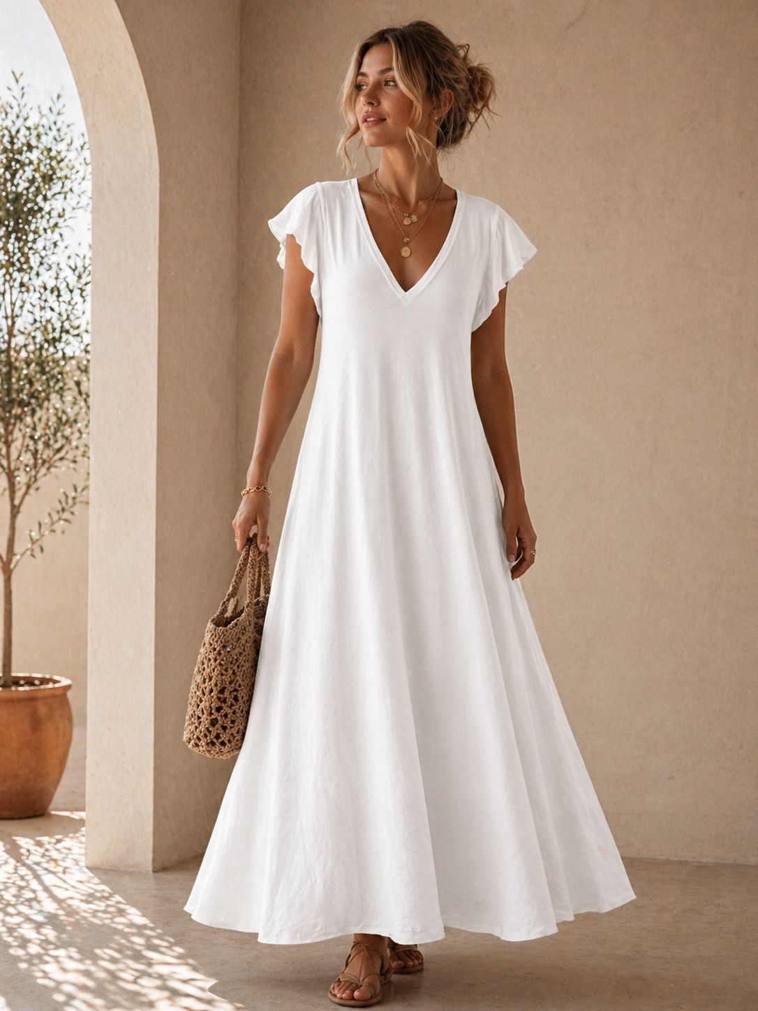 670 Robe longue coton
